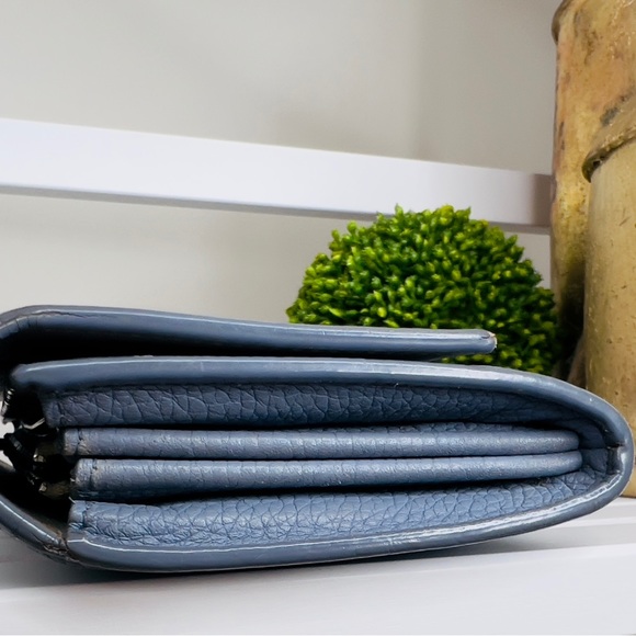 100% authentic Celine blue leather wallet - Picture 10 of 16